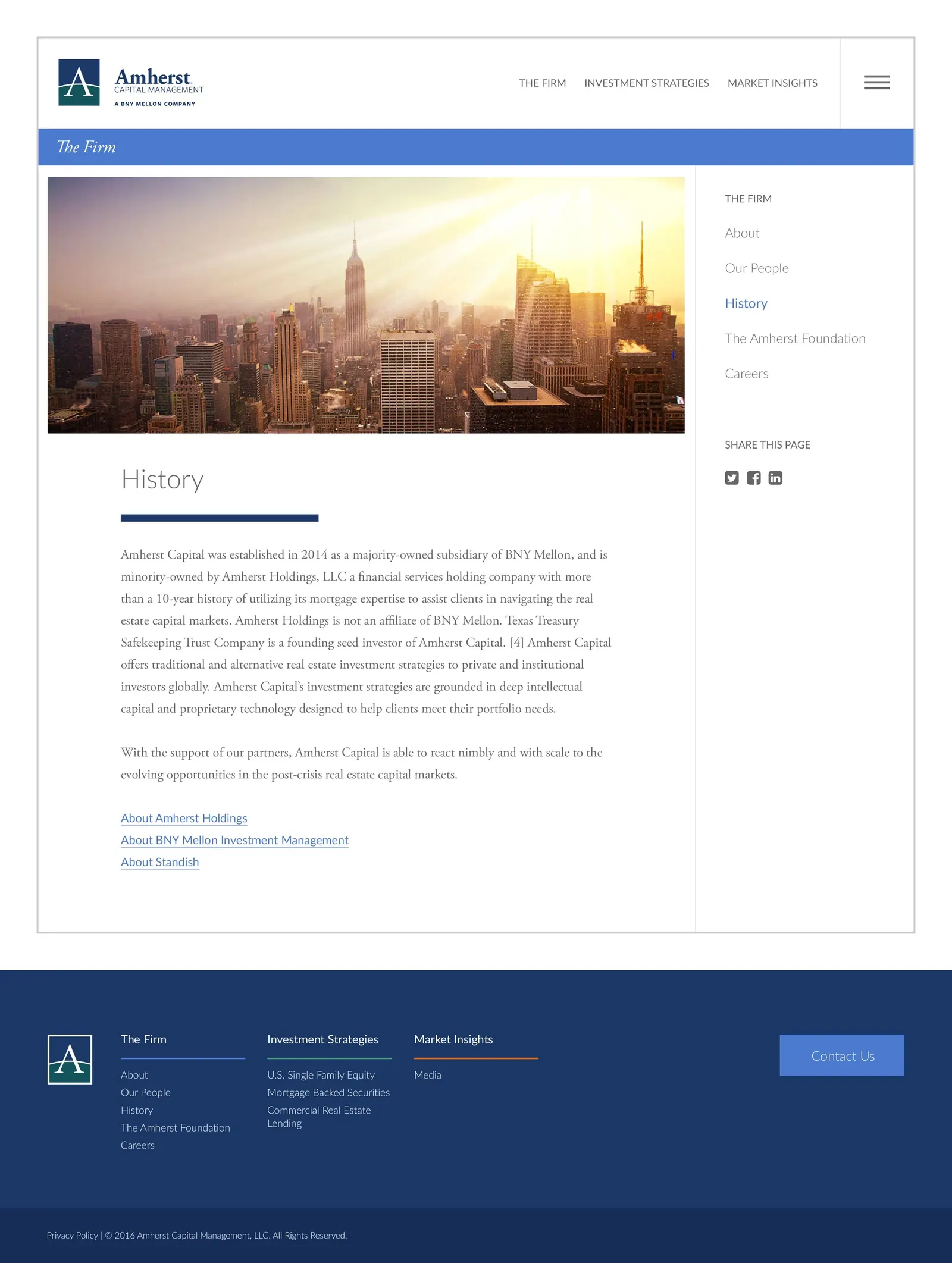 Amherst Capital design