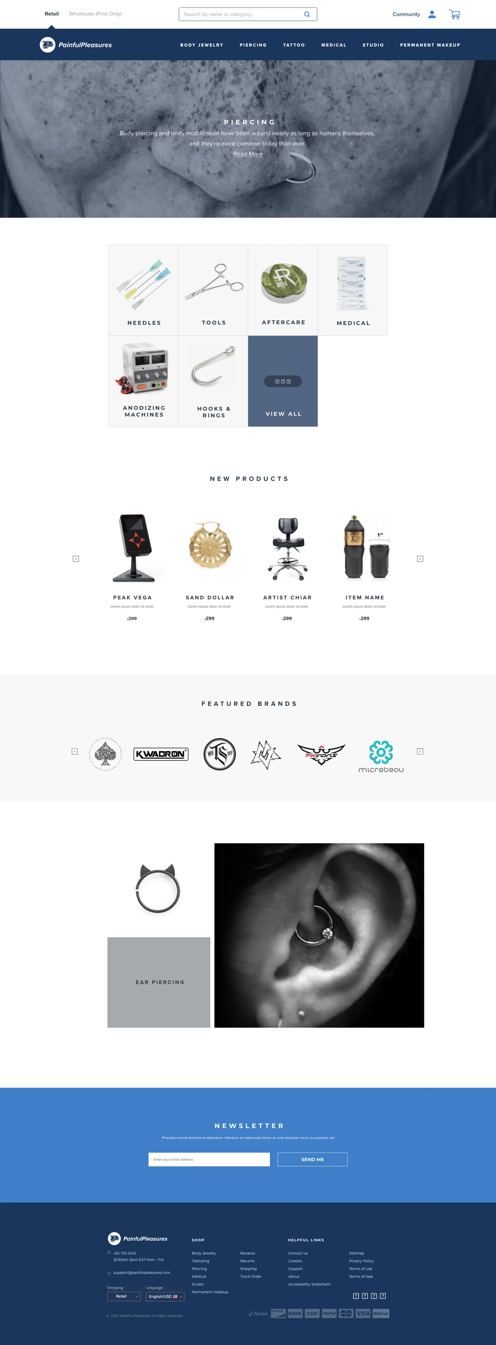 Painful Pleasures design